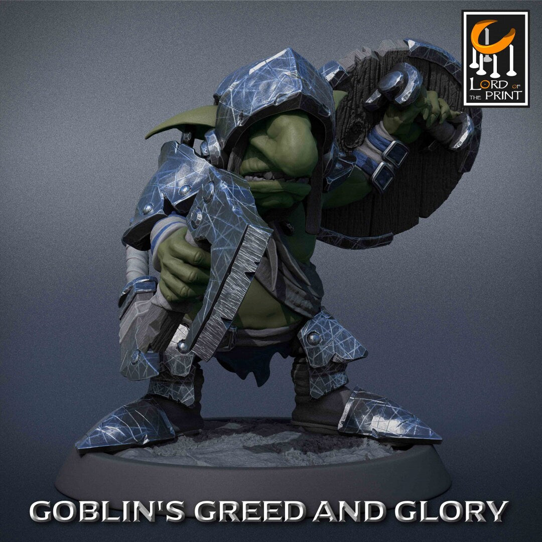 Goblin Warriors | RPG Miniature for Dungeons and Dragons|Pathfinder|Tabletop Wargaming | Goblin Miniature | Lord of the Print