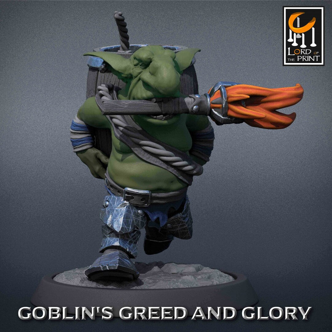 Goblin Sappers | RPG Miniature for Dungeons and Dragons|Pathfinder|Tabletop Wargaming | Goblin Miniature | Lord of the Print