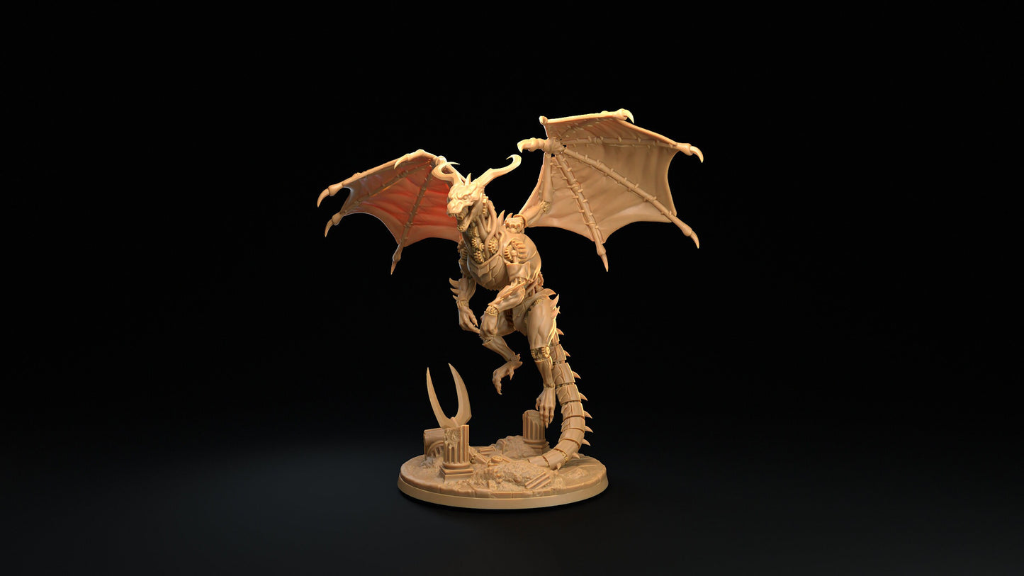 Draco Inevitis | RPG Miniature for Dungeons and Dragons|Pathfinder|Tabletop Wargaming | Dragon Miniature | Dragon Trappers Lodge