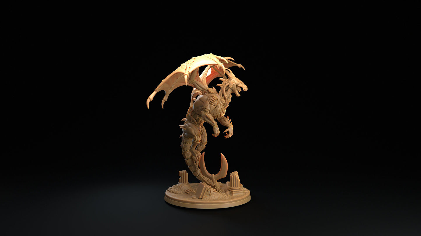 Draco Inevitis | RPG Miniature for Dungeons and Dragons|Pathfinder|Tabletop Wargaming | Dragon Miniature | Dragon Trappers Lodge