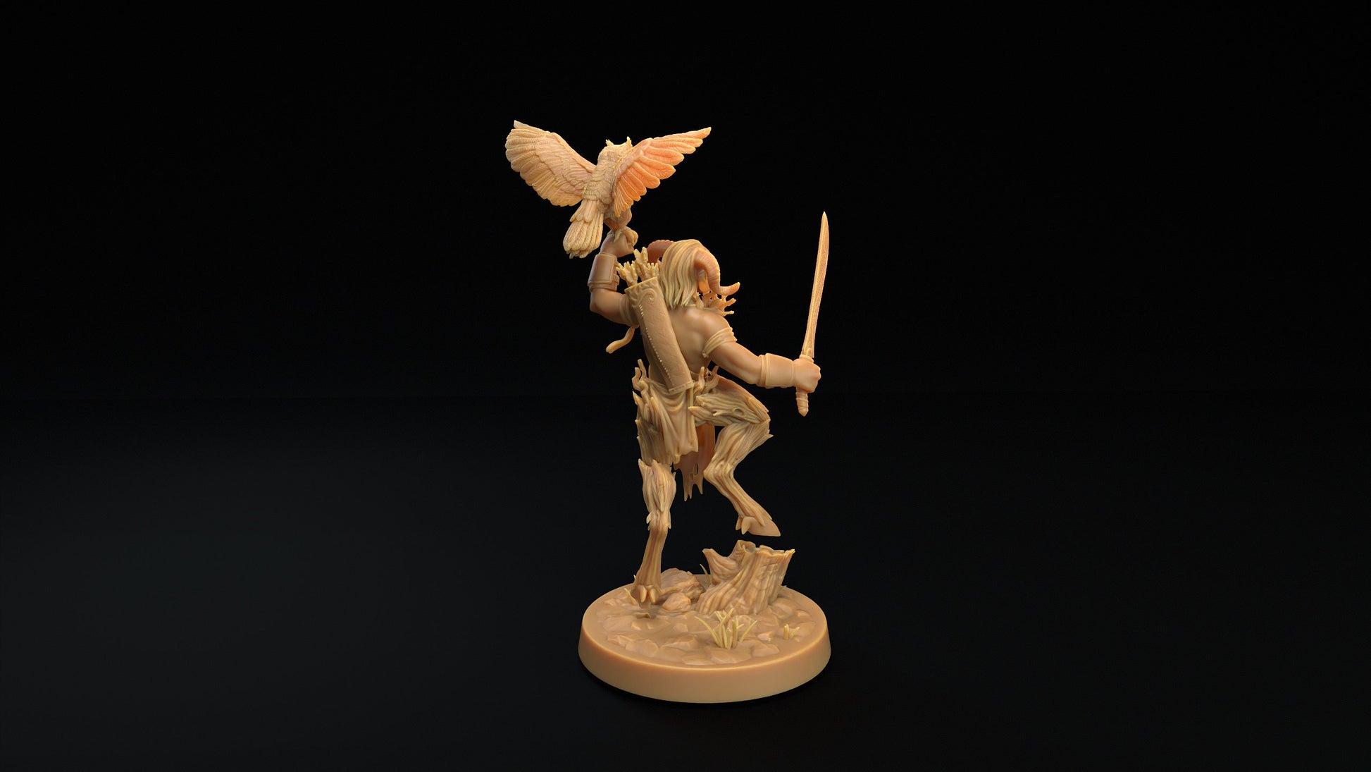 Dark Stalker | RPG Miniature for Dungeons and Dragons|Pathfinder|Tabletop Wargaming | Fey Miniature | Dragon Trappers Lodge