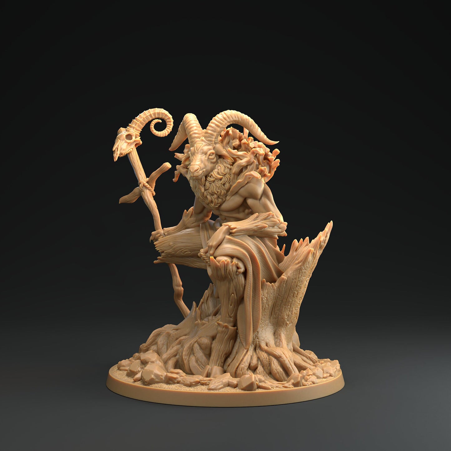 Pan, Faun Sire | RPG Miniature for Dungeons and Dragons|Pathfinder|Tabletop Wargaming | Fey Miniature | Dragon Trappers Lodge