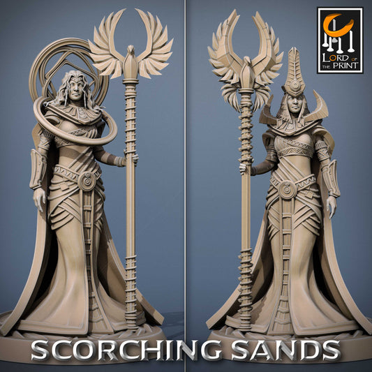 Egyptian Princess | RPG Miniature for Dungeons and Dragons|Pathfinder|Tabletop Wargaming | Human Miniature | Lord of the Print