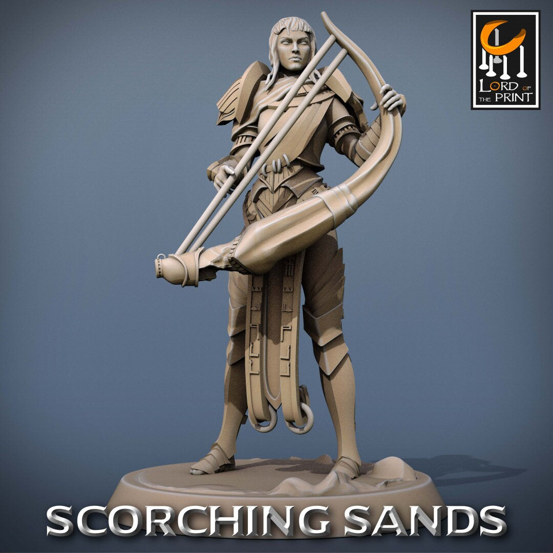 Egyptian Soldier Support | RPG Miniature for Dungeons and Dragons|Pathfinder|Tabletop Wargaming | Human Miniature | Lord of the Print