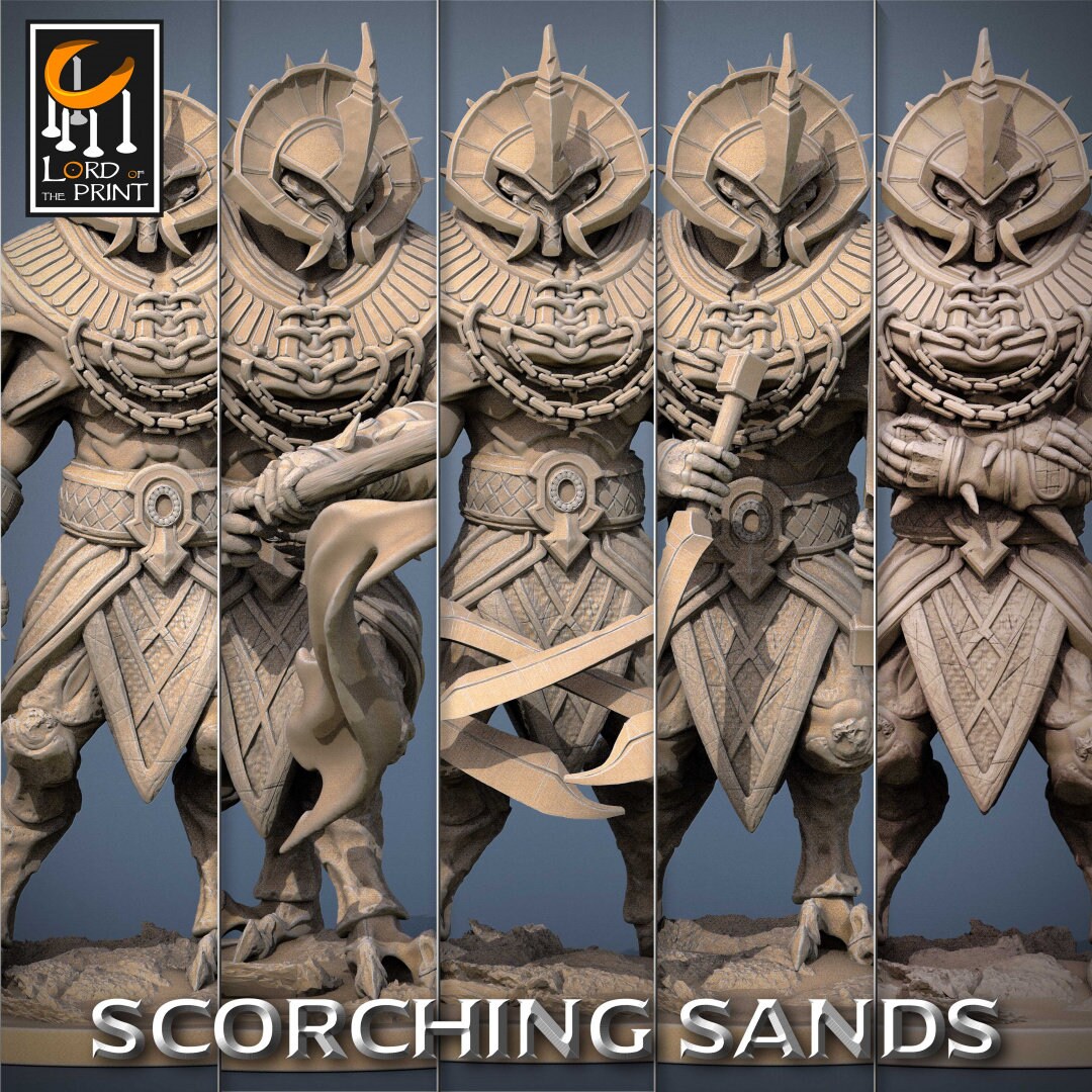 Egyptian Locust | RPG Miniature for Dungeons and Dragons|Pathfinder|Tabletop Wargaming | Humanoid Miniature | Lord of the Print