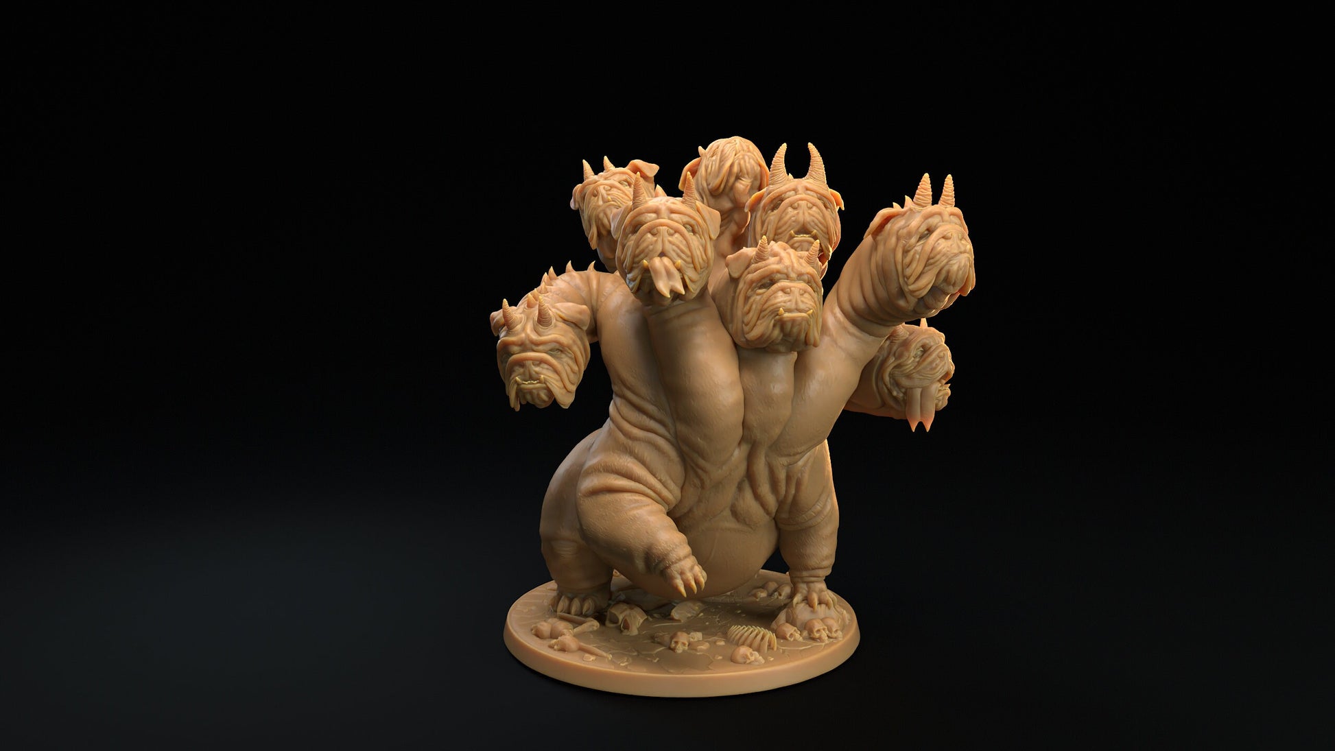 Bulldog Hydra | RPG Miniature for Dungeons and Dragons|Pathfinder|Tabletop Wargaming | Monster Miniature | Dragon Trappers Lodge