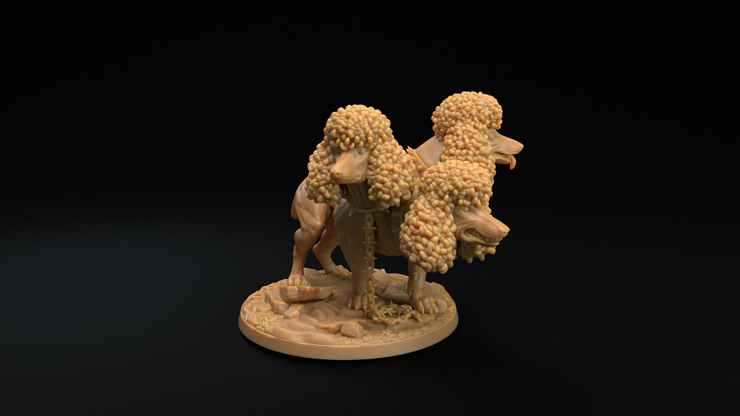Modular Cerberus | RPG Miniature for Dungeons and Dragons|Pathfinder|Tabletop Wargaming | Monster Miniature | Dragon Trappers Lodge