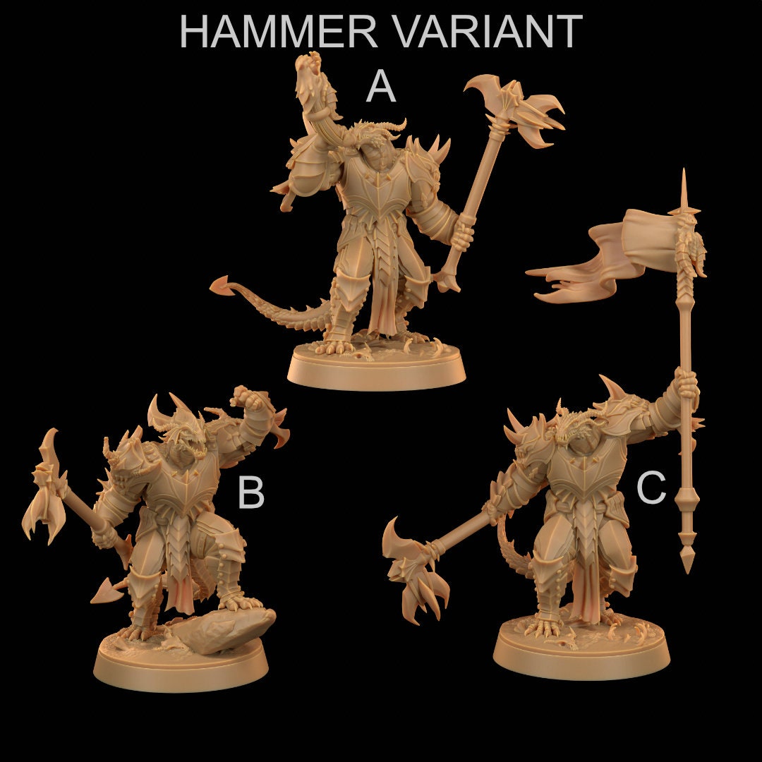 Drakoth Command Group | RPG Miniature for Dungeons and Dragons|Pathfinder|Tabletop Wargaming | Demon Miniature | Dragon Trappers Lodge