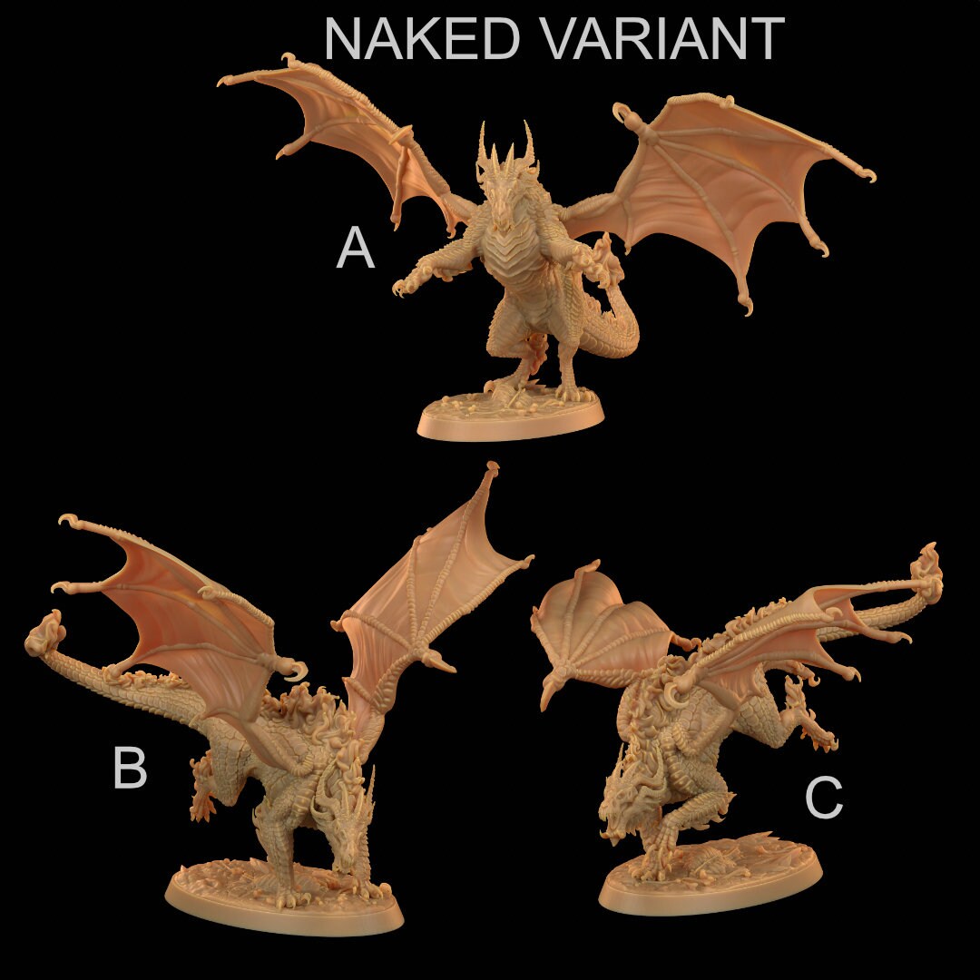 Infernal Wardrake | RPG Miniature for Dungeons and Dragons|Pathfinder|Tabletop Wargaming | Demonic Miniature | Dragon Trappers Lodge