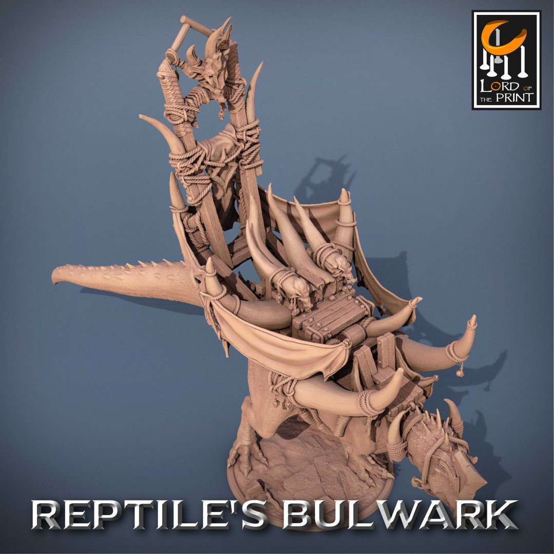Torvodon King | RPG Miniature for Dungeons and Dragons|Pathfinder|Tabletop Wargaming | Dinosaur Miniature | Lord of the Print