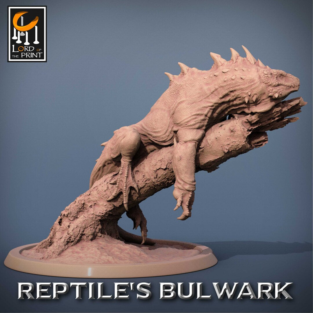 Crested Varan | RPG Miniature for Dungeons and Dragons|Pathfinder|Tabletop Wargaming | Dinosaur Miniature | Lord of the Print
