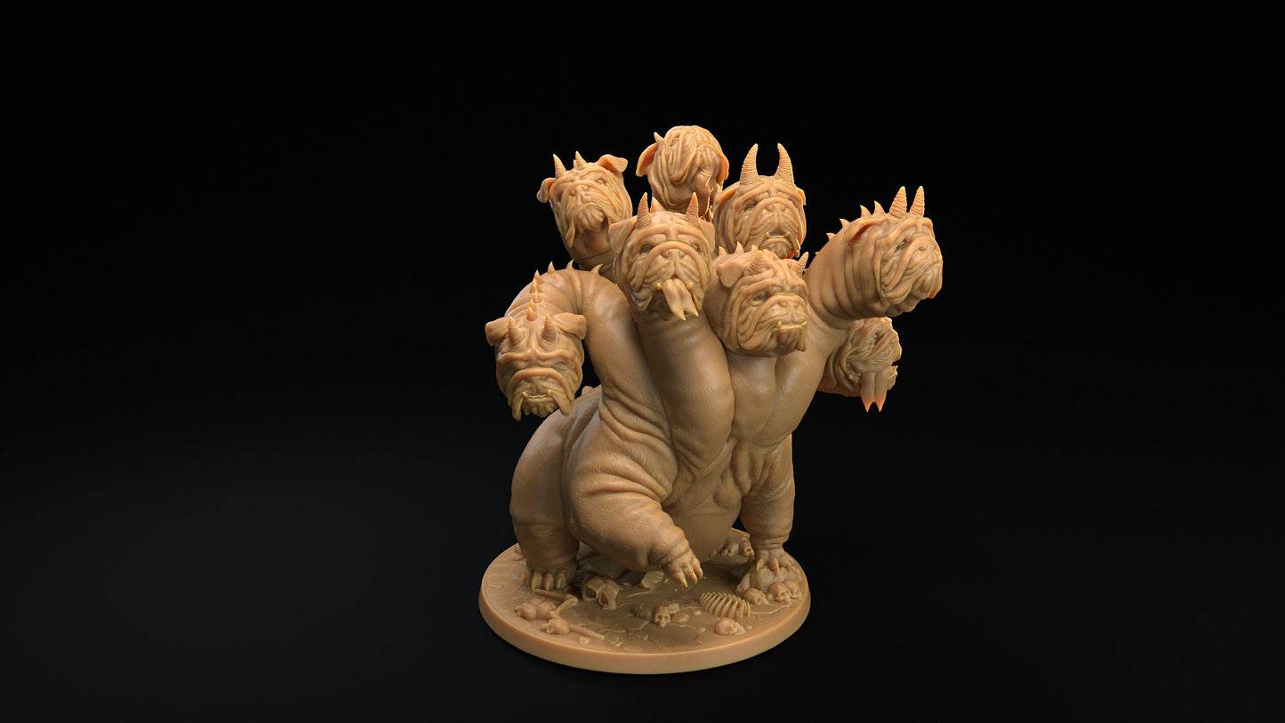 Bulldog Hydra | RPG Miniature for Dungeons and Dragons|Pathfinder|Tabletop Wargaming | Monster Miniature | Dragon Trappers Lodge