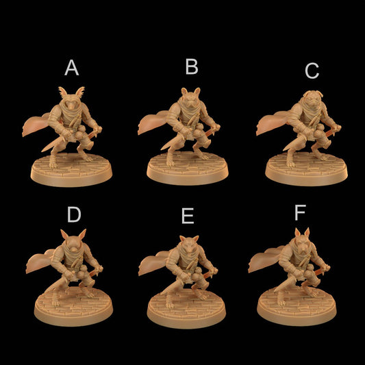 Dog Rogue | RPG Miniature for Dungeons and Dragons|Pathfinder|Tabletop Wargaming | Humanoid Miniature | Dragon Trappers Lodge