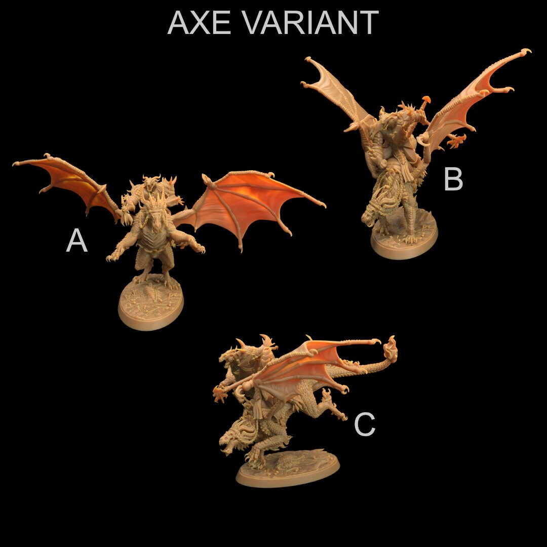Infernal Wardrake | RPG Miniature for Dungeons and Dragons|Pathfinder|Tabletop Wargaming | Demonic Miniature | Dragon Trappers Lodge