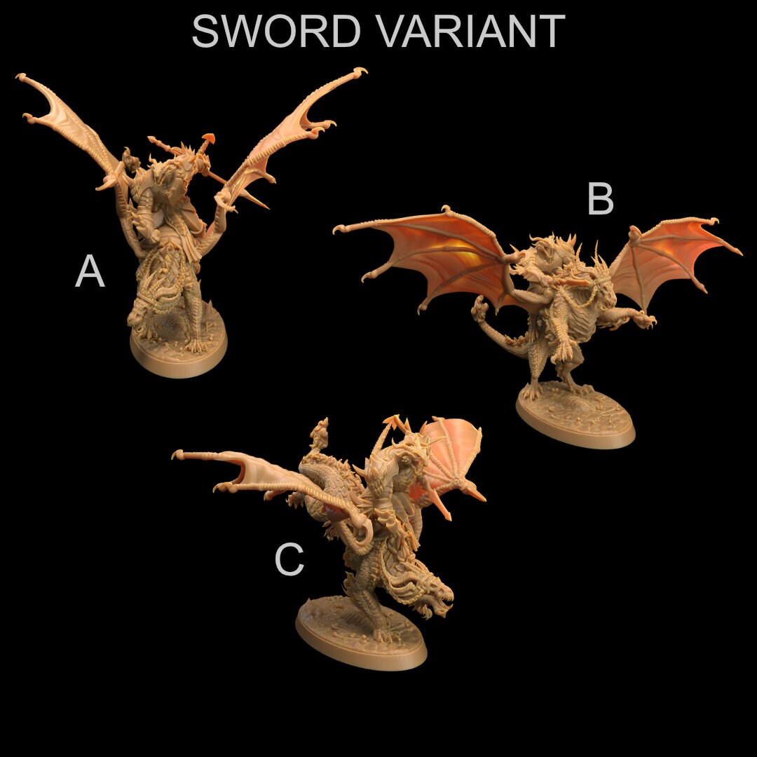 Infernal Wardrake | RPG Miniature for Dungeons and Dragons|Pathfinder|Tabletop Wargaming | Demonic Miniature | Dragon Trappers Lodge