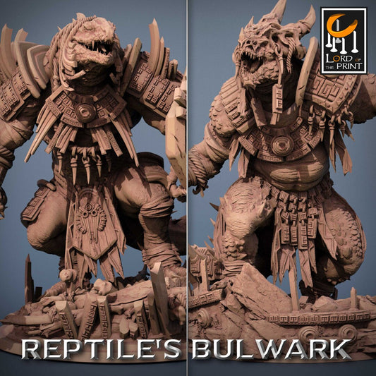 Lizardmen Bodyguard | RPG Miniature for Dungeons and Dragons|Pathfinder|Tabletop Wargaming | Humanoid Miniature | Lord of the Print