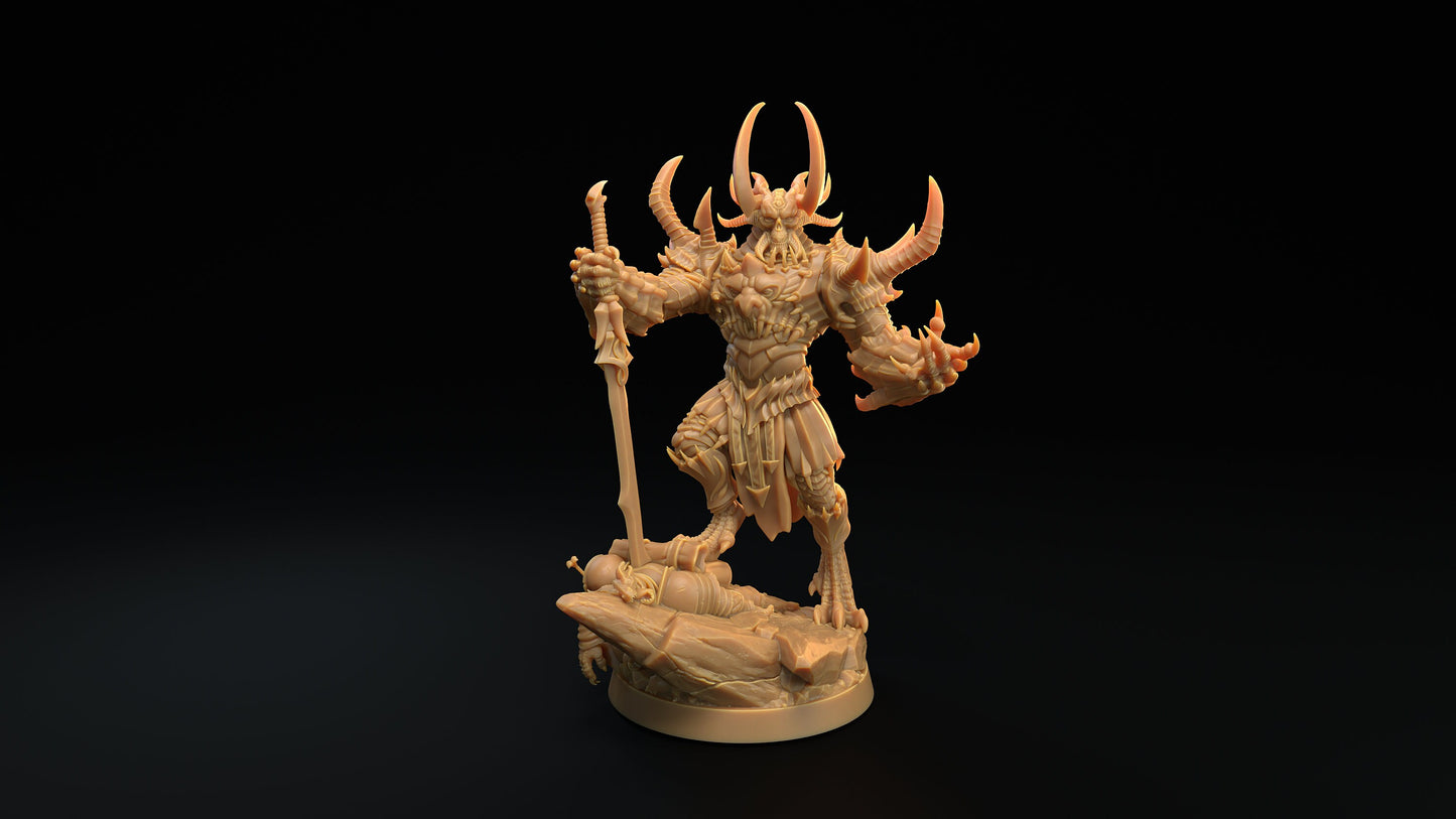 Lord of Vengeance | RPG Miniature for Dungeons and Dragons|Pathfinder|Tabletop Wargaming | Demon Miniature | Dragon Trappers Lodge