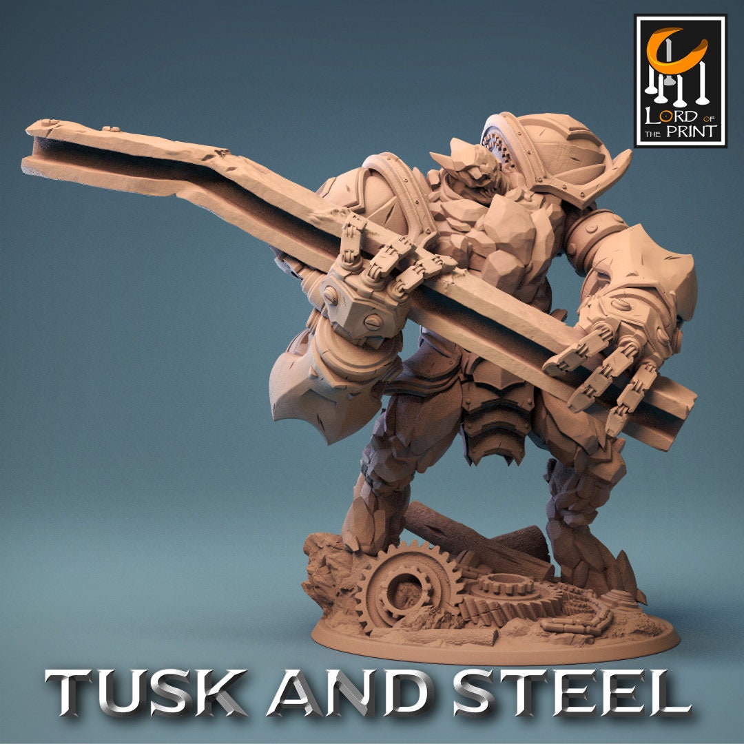 Ferrumrock Golems | RPG Miniature for Dungeons and Dragons|Pathfinder|Tabletop Wargaming | Construct Miniature | Lord of the Print