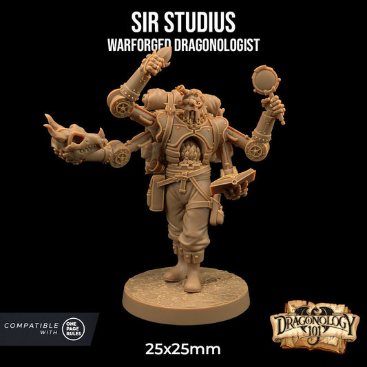 Sir Studius | RPG Miniature for Dungeons and Dragons|Pathfinder|Tabletop Wargaming | Human Miniature | Dragon Trappers Lodge