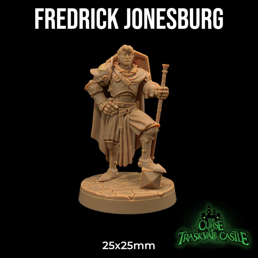 Frederick Jonesburg | RPG Miniature for Dungeons and Dragons|Pathfinder|Tabletop Wargaming | Humanoid Miniature | Dragon Trappers Lodge