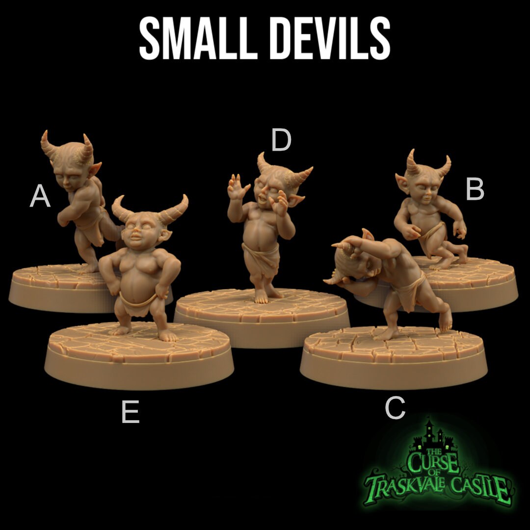Little Devils | RPG Miniature for Dungeons and Dragons|Pathfinder|Tabletop Wargaming | Devil Miniature | Dragon Trappers Lodge