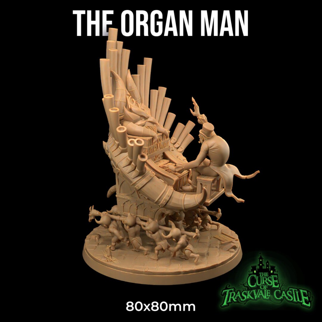 The Organ Man | RPG Miniature for Dungeons and Dragons|Pathfinder|Tabletop Wargaming | Demon Miniature | Dragon Trappers Lodge