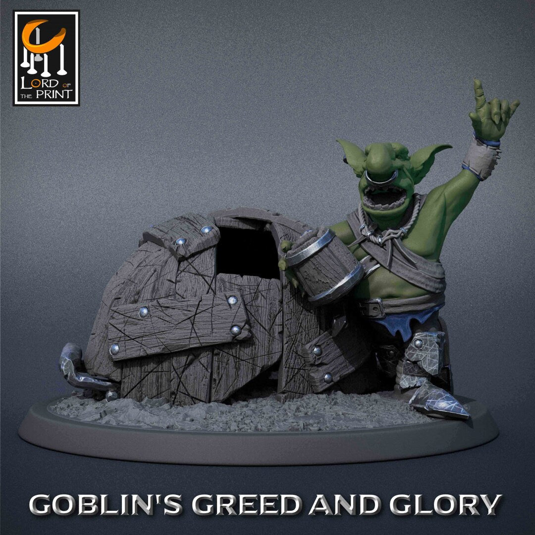 Drunk Goblins | RPG Miniature for Dungeons and Dragons|Pathfinder|Tabletop Wargaming | Goblin Miniature | Lord of the Print
